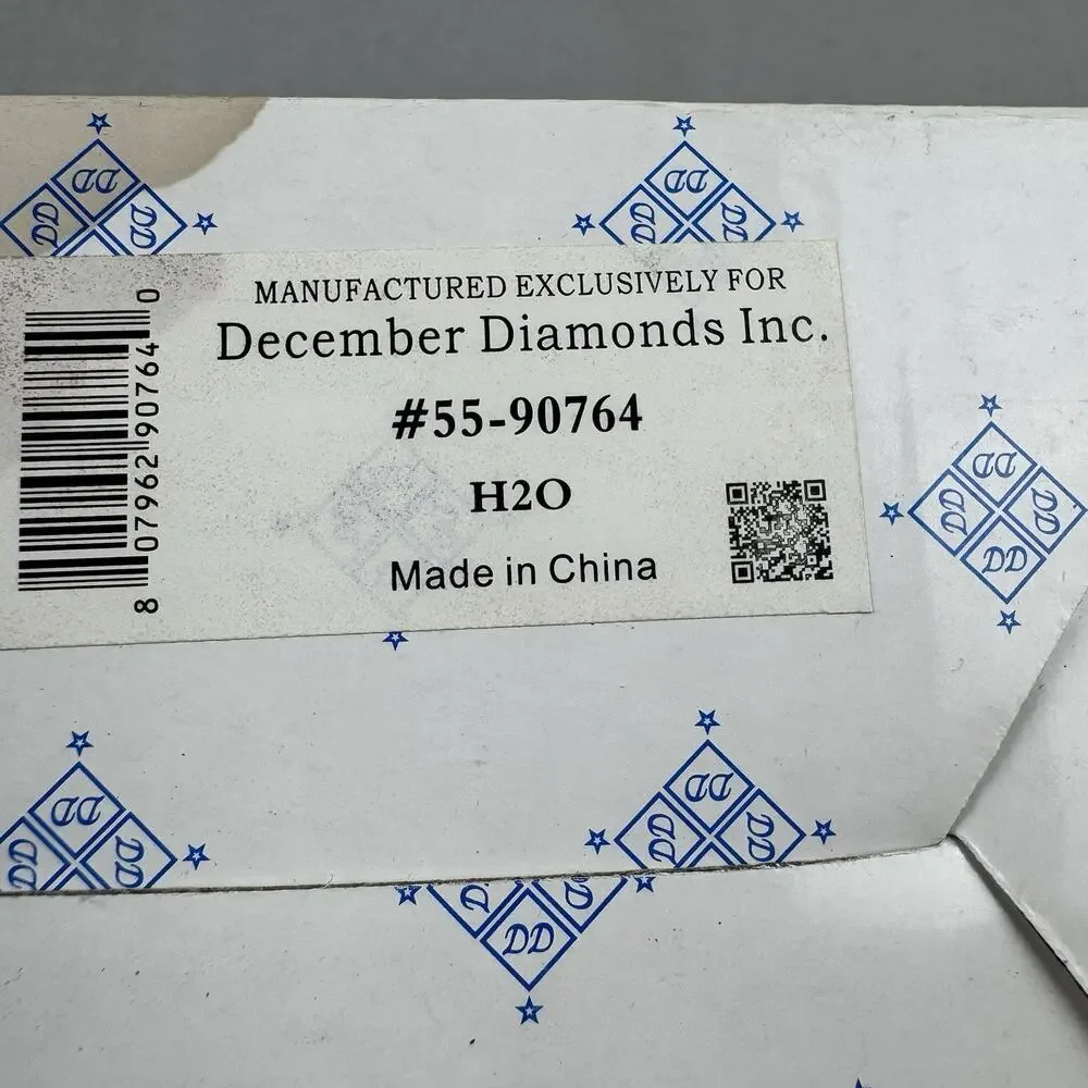 December Diamonds H2O Merman Ornament #55-90764 Black Silver 2012 Boxed Retired